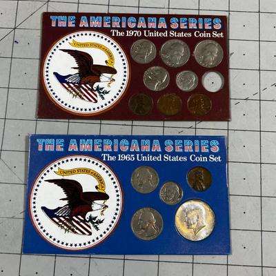 1965 and 1970 Circulated Coin Sets 