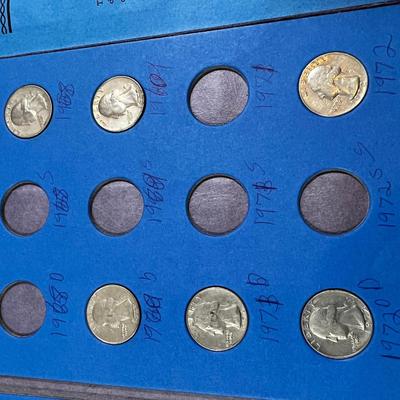 1964 to 1972 Quarters, including ( 5) 90% Silver Quarters 