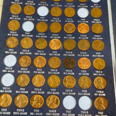 2 Lincoln Head Book 1 Cents 1909 to 1984 