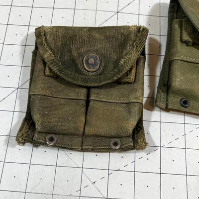 2  -  WWII Era MI Carbine  Pouches 