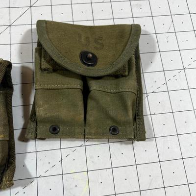 2  -  WWII Era MI Carbine  Pouches 