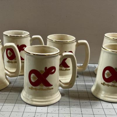 Collection of Lucky Lager Mugs (6) 