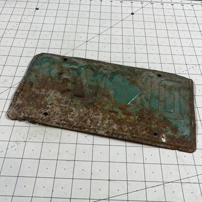 UTAH License Plate '67 comes with free rust