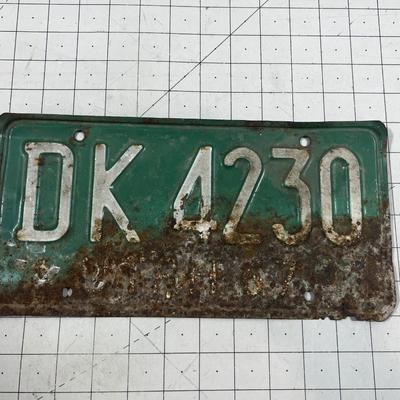 UTAH License Plate '67 comes with free rust