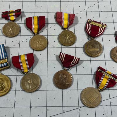 Bunch of Korean War Metals 