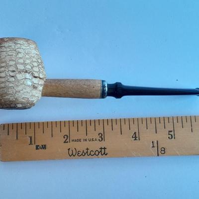 Vintage Corn Cob Tobacco pipe and Wooden Tobacco Pipe