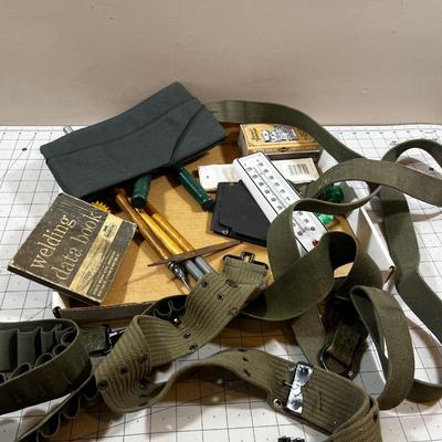 Box of Stuff: Canvas Straps Army Belt Thermometer