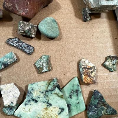 More Rocks: Slices, Rose Quarts, Flint, Variscite