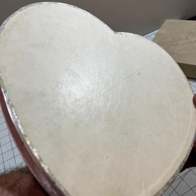 Valentines Heart Box with Satin Cover and Bow 