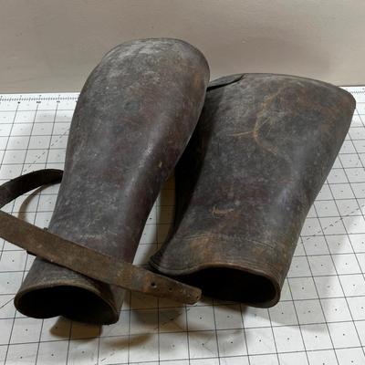 Vintage Military Leather Leggings 