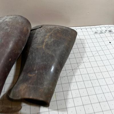 Vintage Military Leather Leggings 