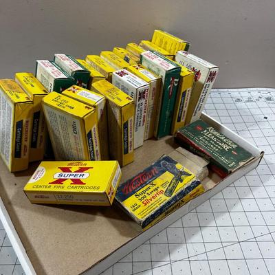 Tray full of Vintage Ammo Box, Empty