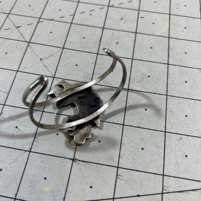 Hopi Kachina Silver Bracelet