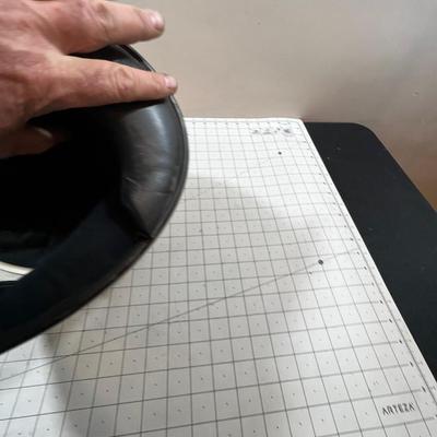 White NAVA Helmet Vintage