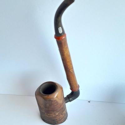 Ropp Alpine Wooden tobacco pipe and a corn cob tobacco pipe