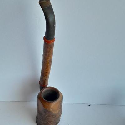 Ropp Alpine Wooden tobacco pipe and a corn cob tobacco pipe