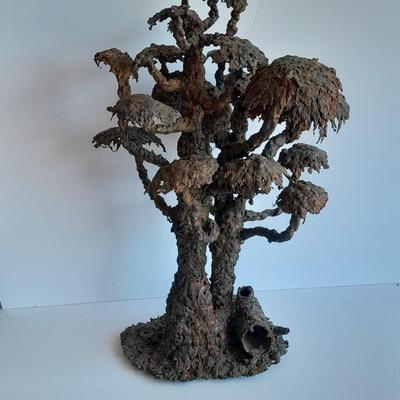 Solid Copper Tree sculptured art made from melting copper - The perfect Dr. Seuss tree!