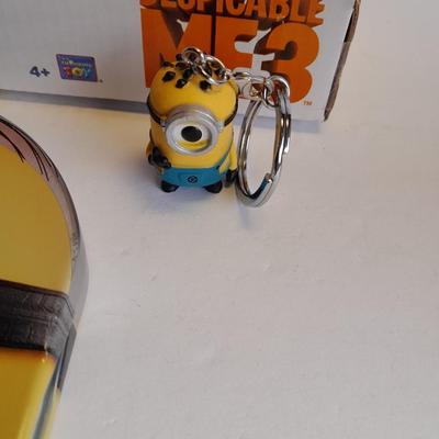 Minions! New Minions plush buddies and the Minions Movie on DVD in a collectible tin and keychain
