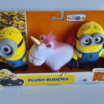 Minions! New Minions plush buddies and the Minions Movie on DVD in a collectible tin and keychain