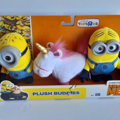 Minions! New Minions plush buddies and the Minions Movie on DVD in a collectible tin and keychain