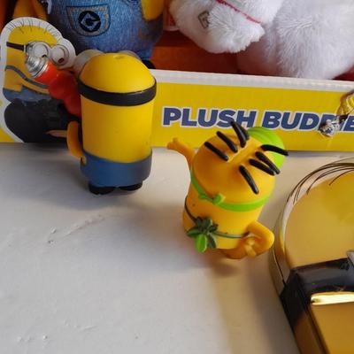 Minions! New Minions plush buddies and the Minions Movie on DVD in a collectible tin and keychain
