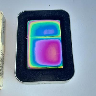 New in the box original zippo lighter with pseudo iridescent coating