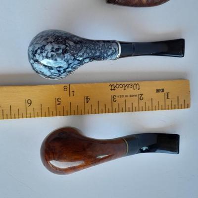 Jobey Tobacco pipe and Grey marble colored Tobacco pipe with horse head wine screw