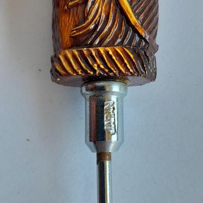 Jobey Tobacco pipe and Grey marble colored Tobacco pipe with horse head wine screw