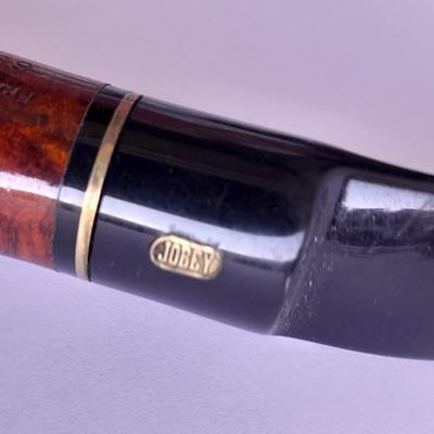Jobey Tobacco pipe and Grey marble colored Tobacco pipe with horse head wine screw