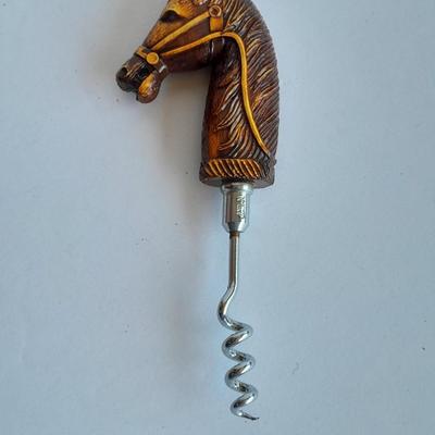 Jobey Tobacco pipe and Grey marble colored Tobacco pipe with horse head wine screw