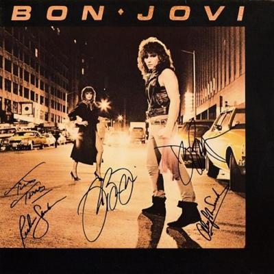 Bon Jovi signed debut album Bon Jovi