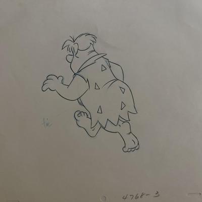The Flintstones Fred original hand drawn artwork