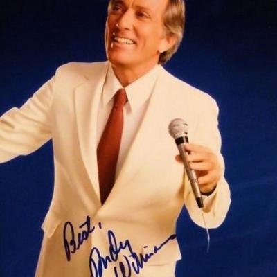Andy Williams signed promo photo 