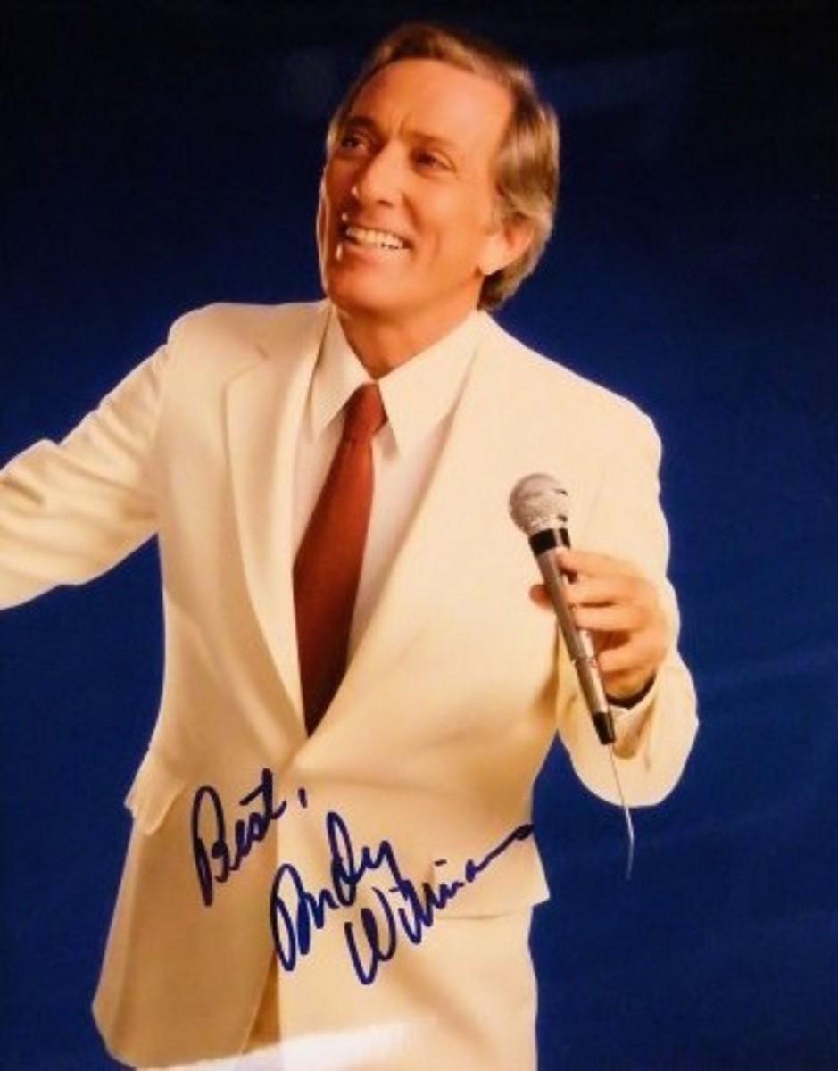 Andy Williams signed promo photo