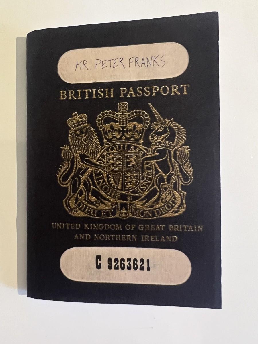 James Bond passport movie prop