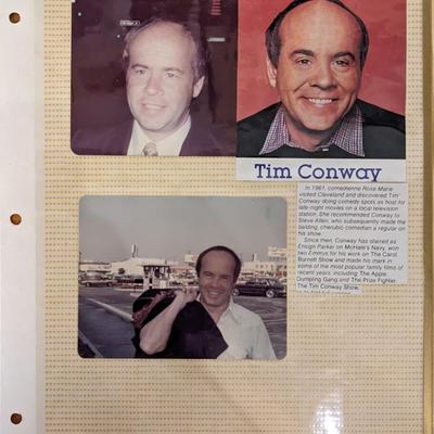 Tim Conway Original Photo Album Page