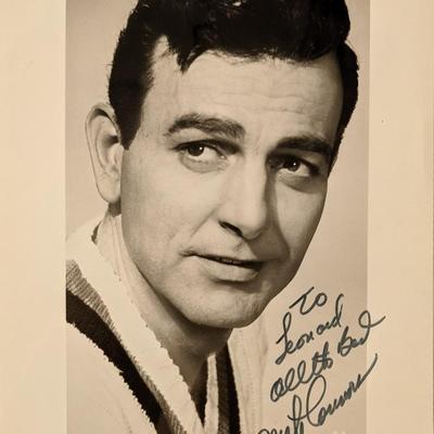 Mannix Mike Connors signed photo