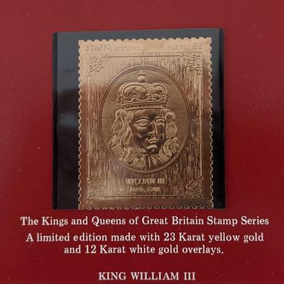 The Kings and Queens of Great Britain Stamp Series - King William III