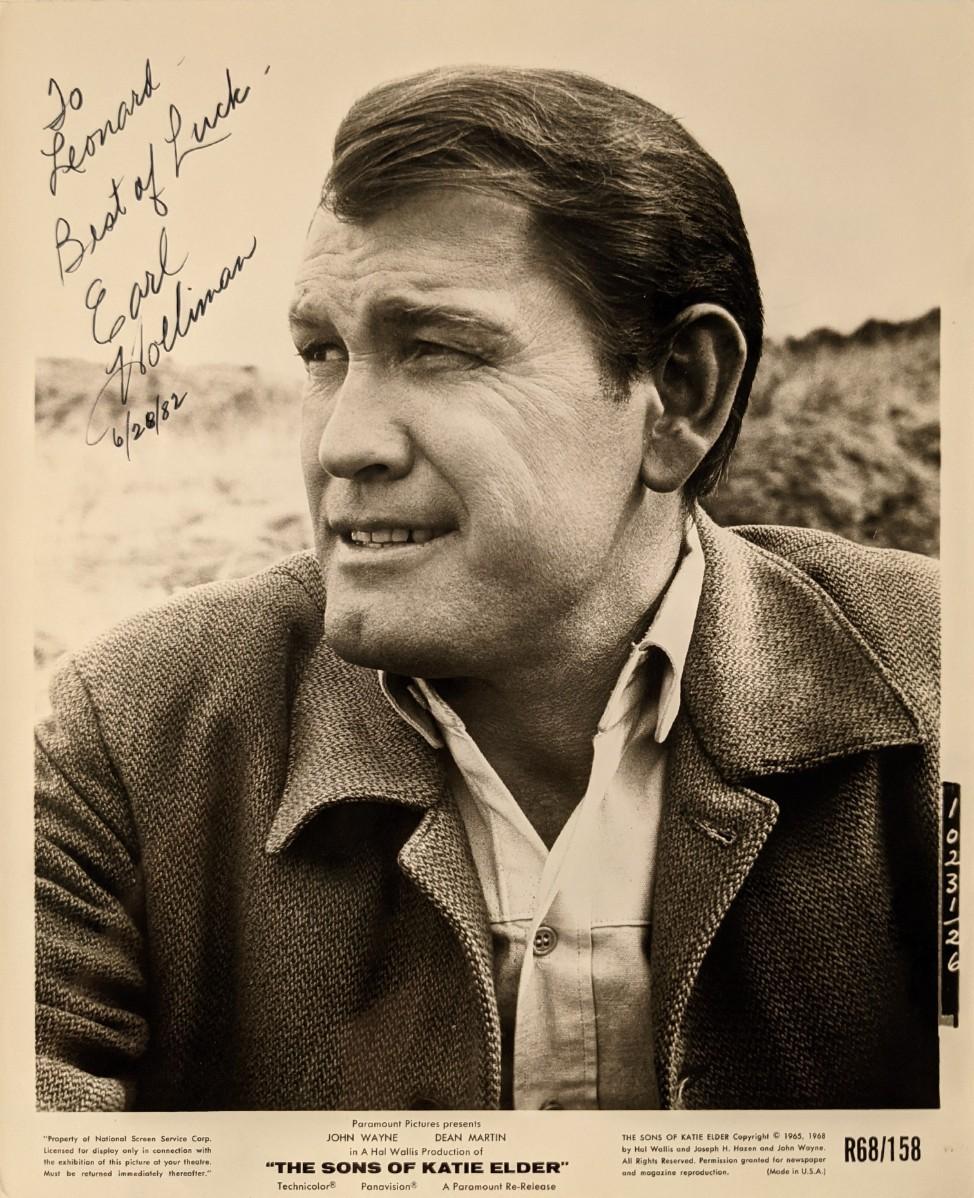 Earl Holliman signed photo | EstateSales.org