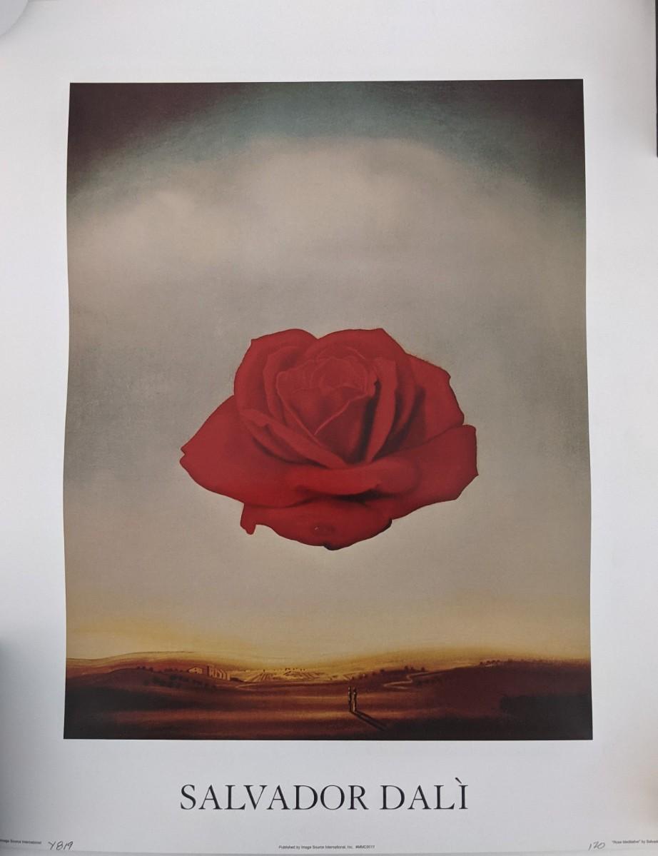 Salvador Dali - The Meditative Rose Print | EstateSales.org
