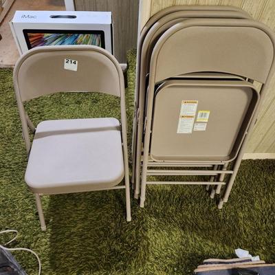 4 Cosco Metal Folding Chairs 14711ant1