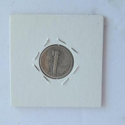 Five Liberty Dimes two 1936 P, a 1938P and two 1939 P,
