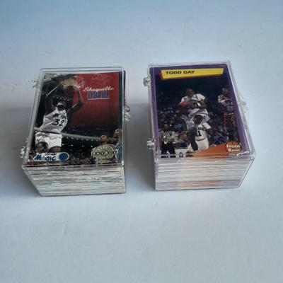 Basketball trading cards in plastic boxes Shaquille O'neal, and many others!