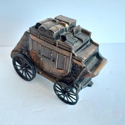 Diecast Stagecoach Coin Piggy bank Farmer's State Bank, Brush Colorado
