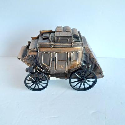 Diecast Stagecoach Coin Piggy bank Farmer's State Bank, Brush Colorado