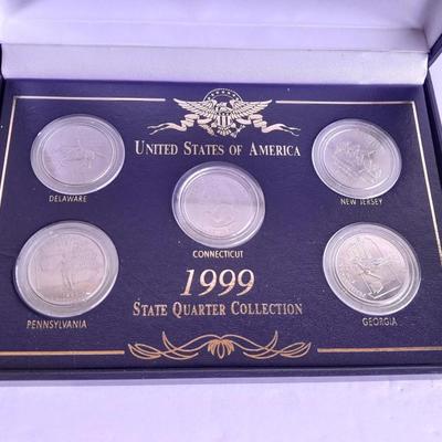 United States of America 1999 State Quarter Collection Delaware, Pennsylvania, Georgia, and New Jersey