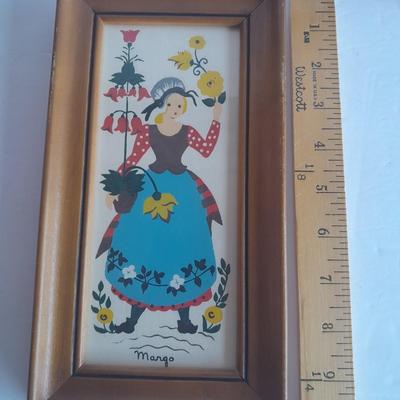 Four framed Margo Alexander of California Sophisticated Provincials early screen prints