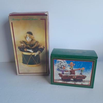 Moving musical Jester, New in box with North Pole Express train car
