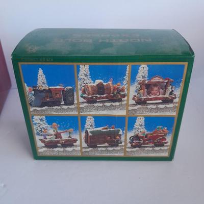 Moving musical Jester, New in box with North Pole Express train car