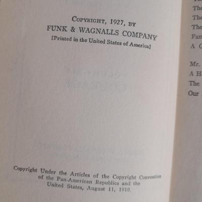 Three vintage hardback books Humor, Courage, and Love Grant Overton Funk & Wagnalls